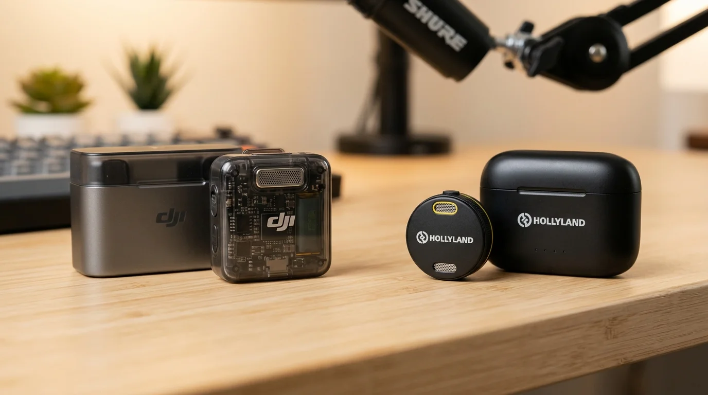 Melhores Microfones Sem Fio Para Vlogs e Celular: DJI Mic 2 vs Hollyland Lark M2