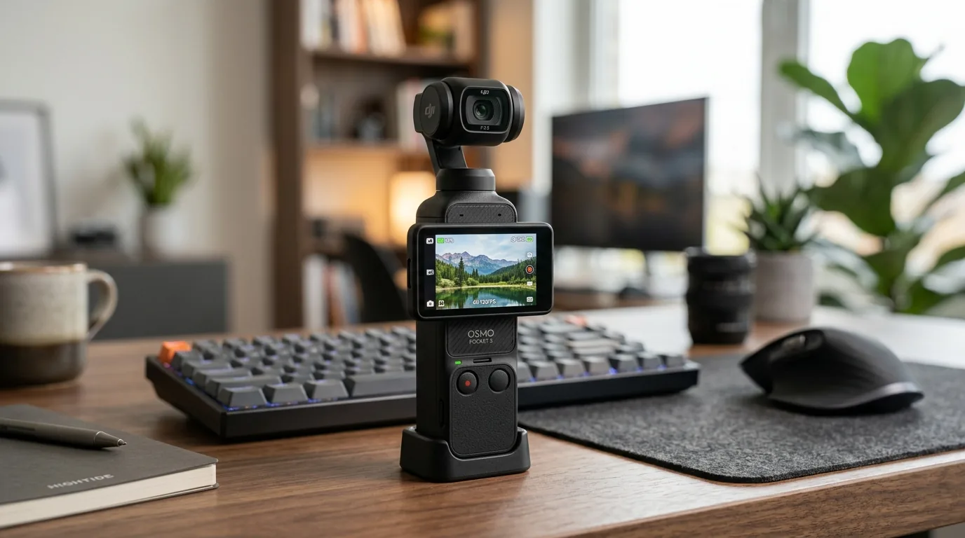 DJI Osmo Pocket 3 e câmeras profissionais em teste